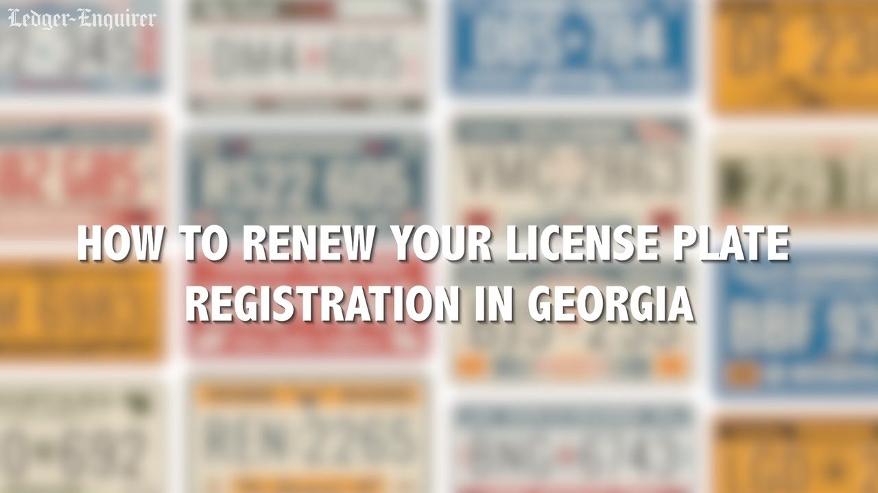 Ga Tag And Registration