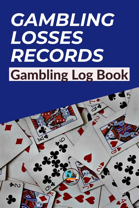 Gambling Losses Records Gambling Log Book Gambling Records Dots