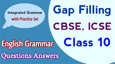 Gap Filling Class 10 Amp 11 Gap Filling Class 11 Tense By Anshika Youtube