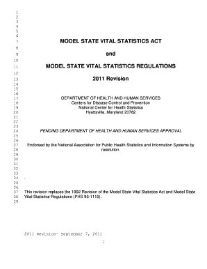 General Vital Statistics Act