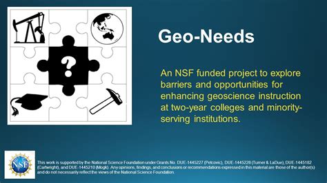 Geo Needs An Nsf Funded Project To Explore Barriers And Opportunities