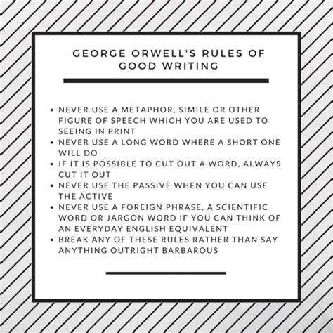 George Orwell S Tips For Effective Writing