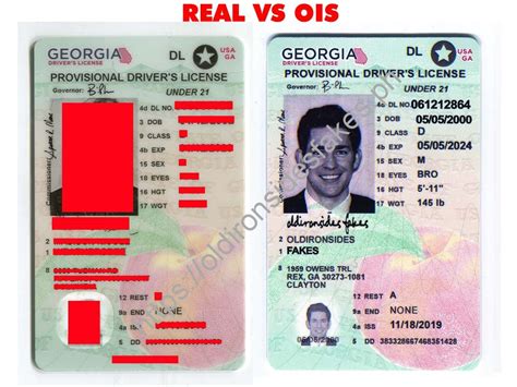 Georgia Driver License New Ga U21 Oldironsides Ph Oldironsidesfakes