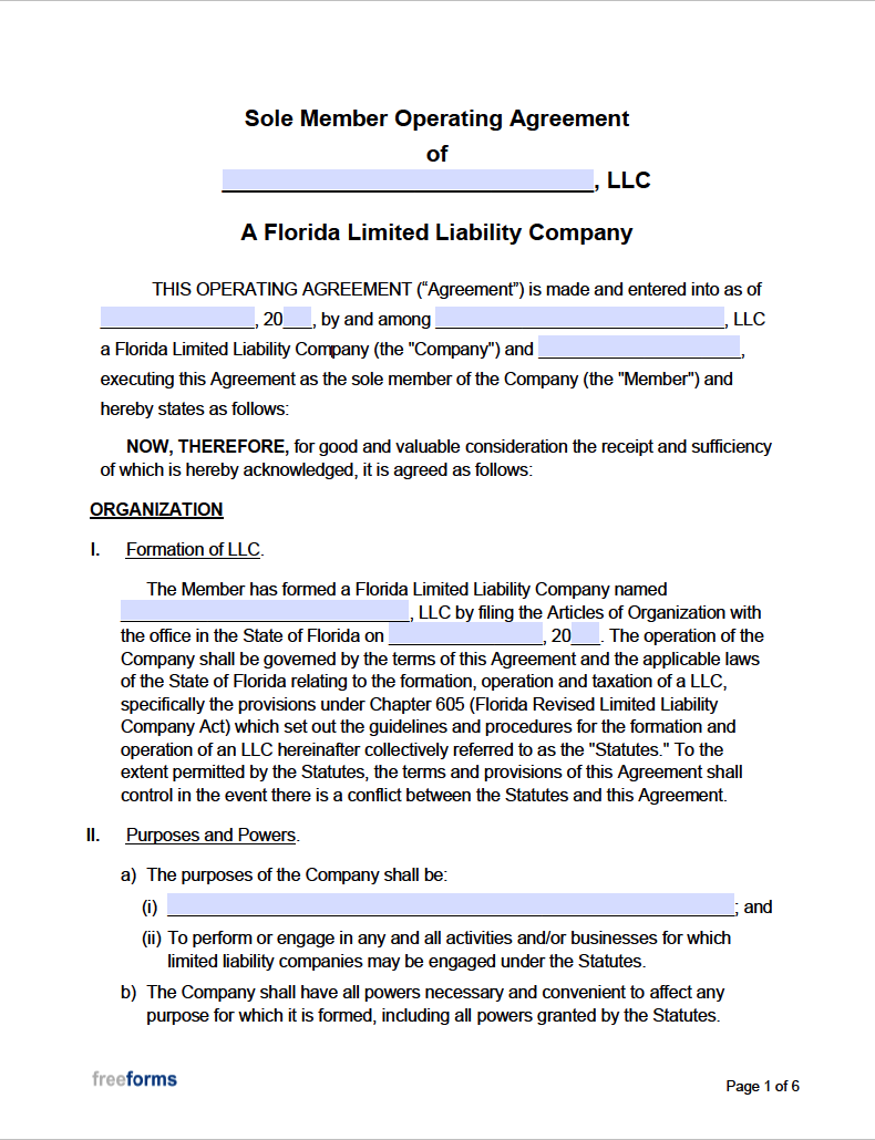 Getting The Florida Llc Operating Agreement To Work The Science Of A Llc