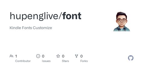 Github Hupenglive Font Kindle Fonts Customize