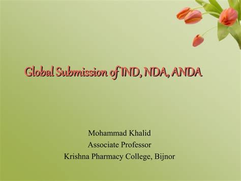 Global Submission Of Ind Anda Nda Pptx