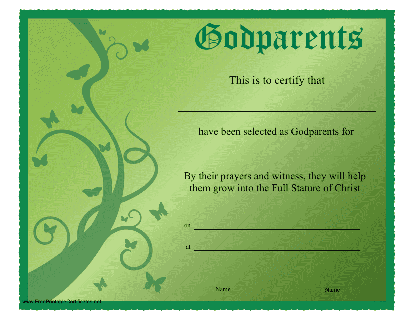 Godparent Paperwork 2020 2024 Fill And Sign Printable Template Online