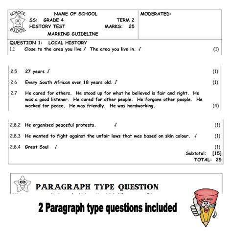 Grade 4 History Questions And Answers