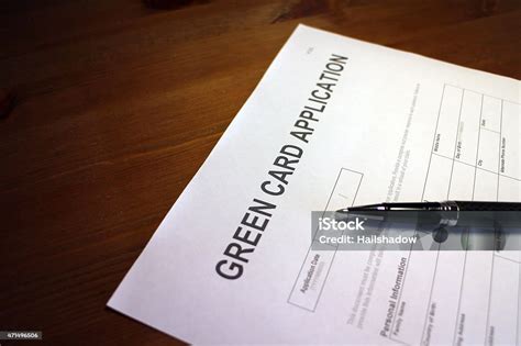 Green Card Paperwork Stock Photo Download Image Now 2015