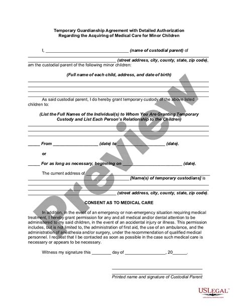 Guardianship Medical Report Form Us Legal Forms