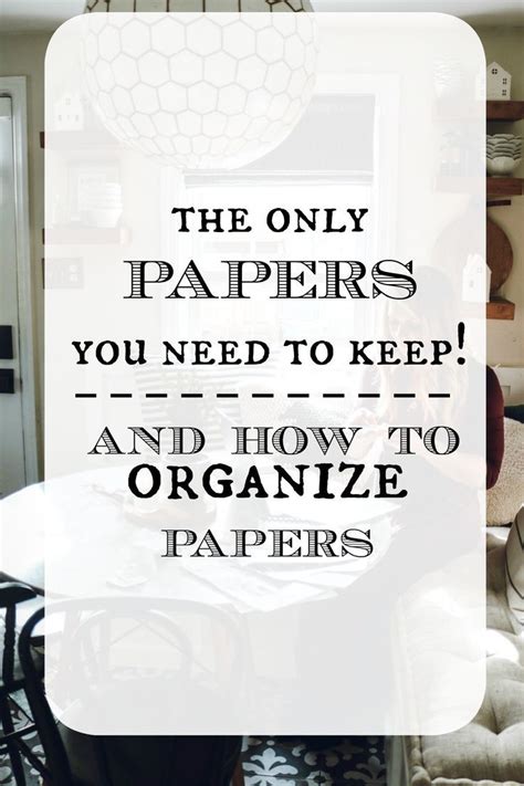 Guide On What Papers To Keep And How To Keep Papers Organized Artofit