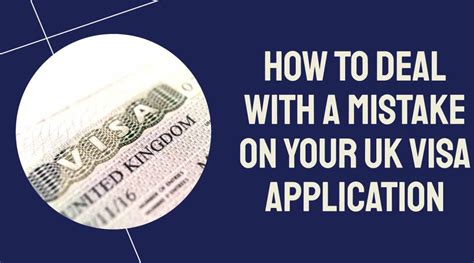 Guide To Fixing Mistakes On Your Uk Visa Application Process