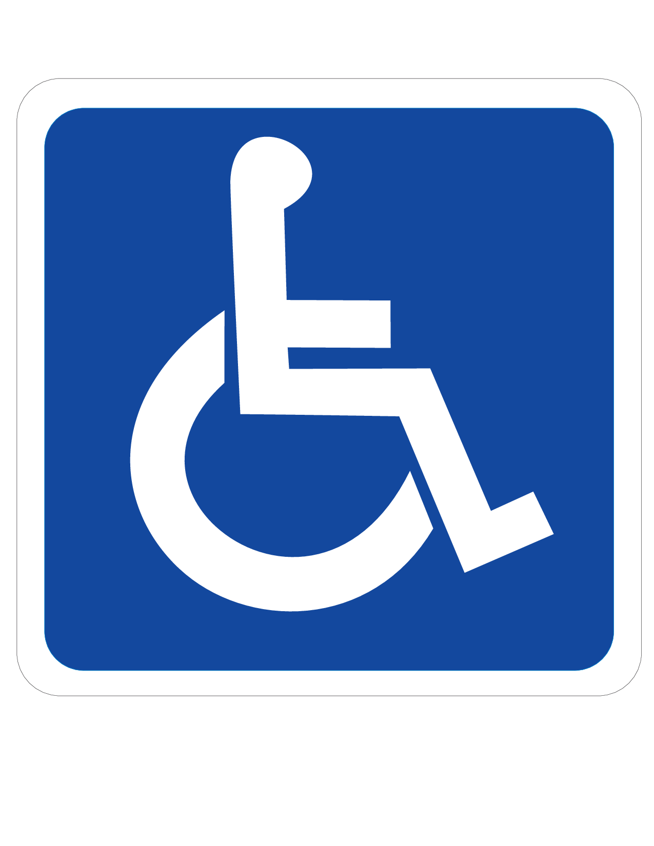 Handicap Parking Sign Printable