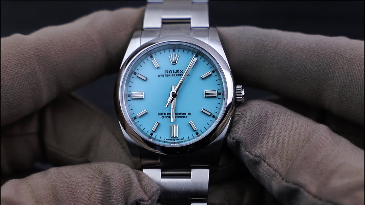 Hands On Rolex Oyster Perpetual 36Mm Turquoise Dial 2020 Video