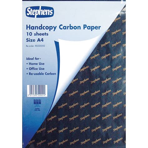 Handy Copy Carbon Paper A4 10 Page Pad Black White Pack Of 100