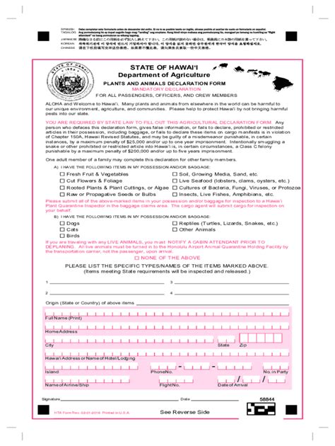 Hawaii Declaration Form Complete With Ease Airslate Signnow