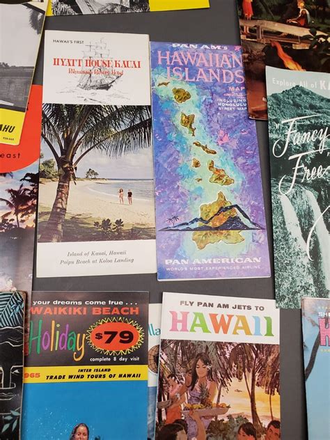 Hawaii Travel Brochures Lot 1964 65 20 Vintage Brochures 4630270574