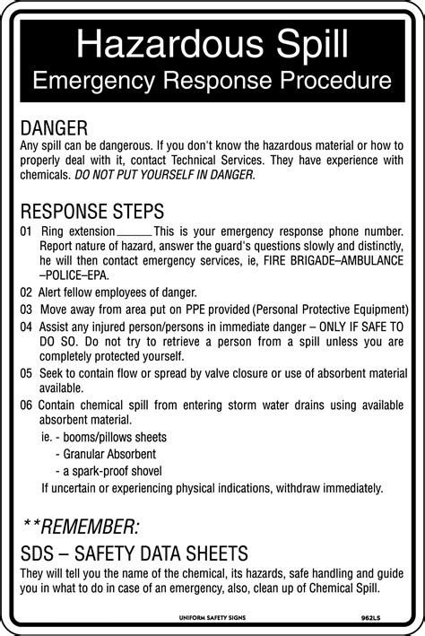 Hazmat Emergency Response Plan Template