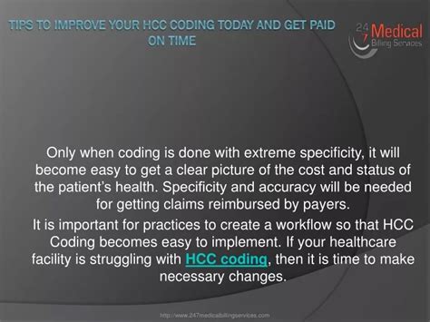 Hcc Coding Tips To Improve Your Hcc Coding Today And Get Paid On Time