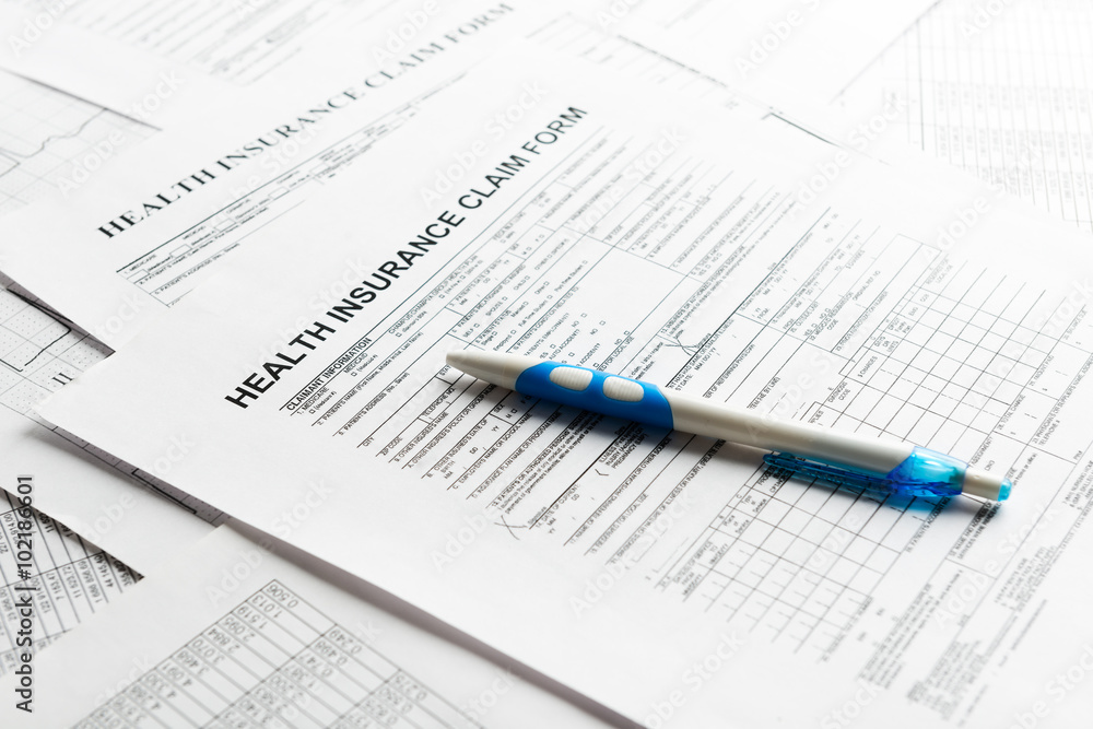 Health Insurance Paperwork Stock Image C010 7269 Science Photo