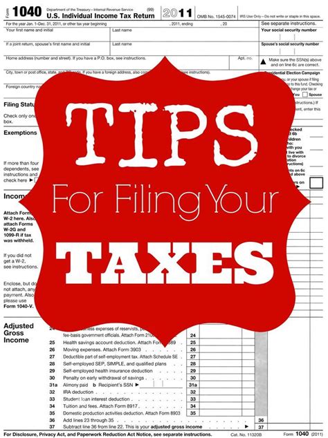 Here Are Some Important Tax Filing Tips For Saving Money On Your Taxes