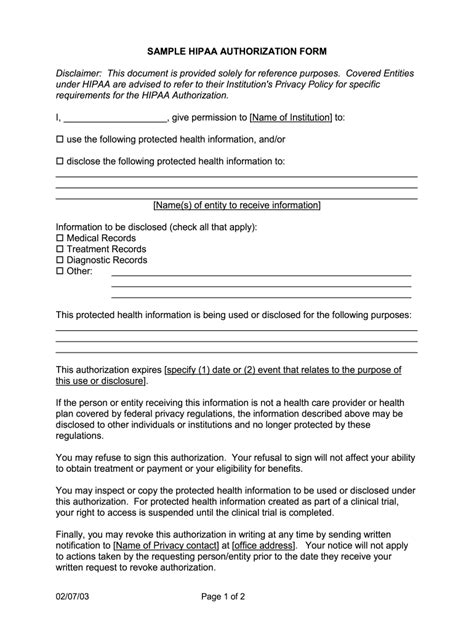 Hipaa Release Form What Is A Hipaa Authorization Form