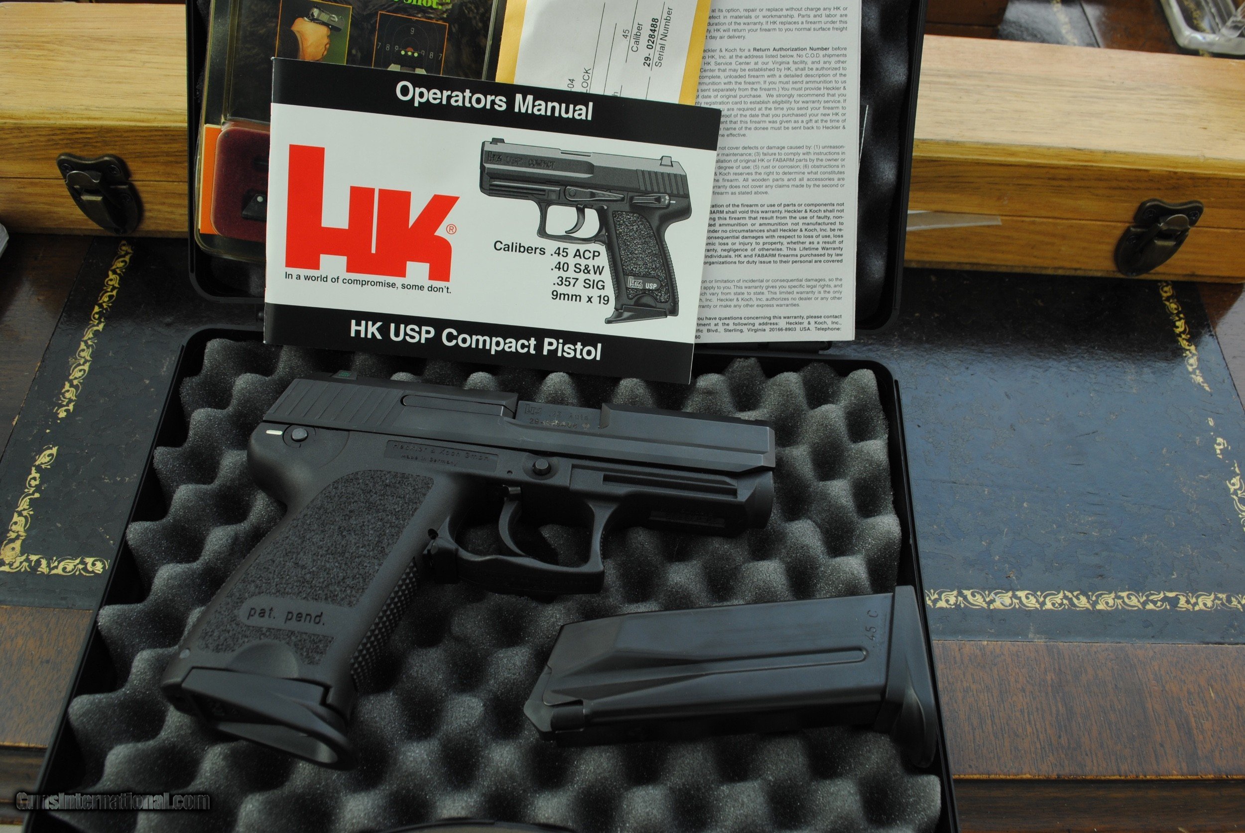 Hk Usp Compact As New In Factory Case With Paperwork Made In Germany