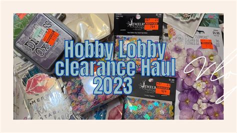 Hobby Lobby Clearance Haul 2023 Youtube