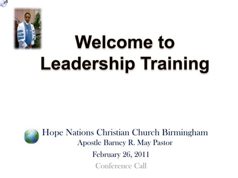 Hope Nations Christian Church Birmingham Apostle Barney R May Pastor