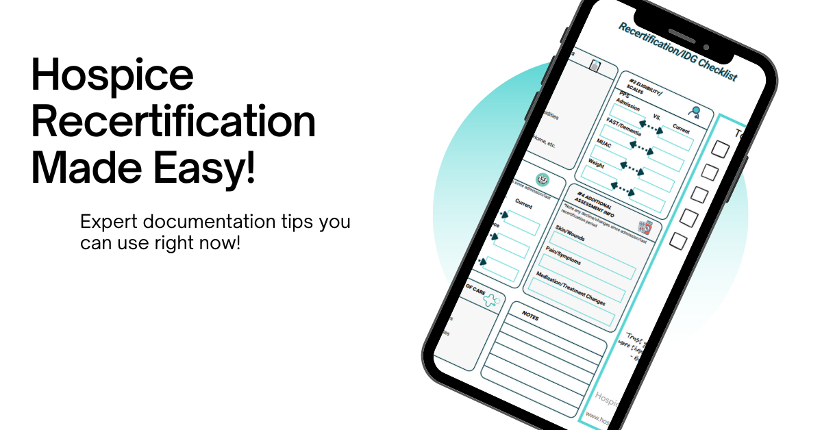 Hospice Assessment Form Hospice Nurse Cheat Sheet Hospice Recertification Checklist Nurse