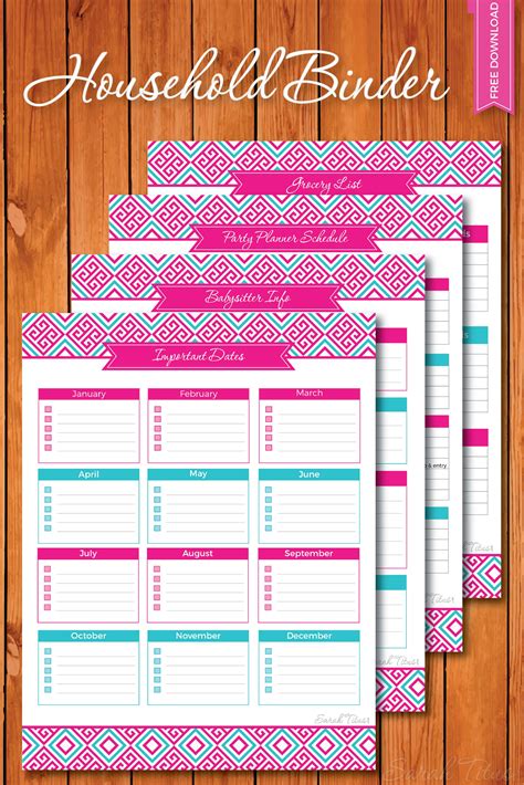 Household Binder Life Planner Home Planner Printable Planner Mom Planner Home Management