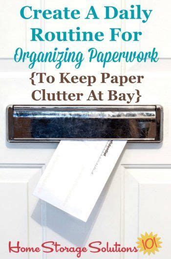 How And Why To Create A Daily Routine For Organizing Paperwork As It