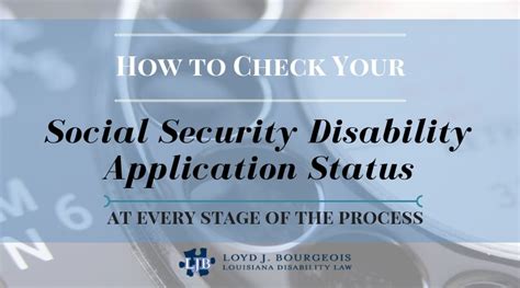 How Do I Check My Social Security Disability Status Loyd J Bourgeois