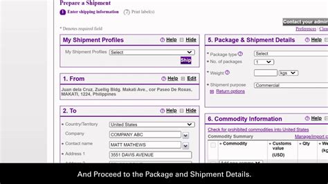 Send Paperwork to Canada via FedEx