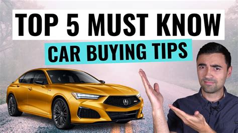 How Do You Buy A Car Tips