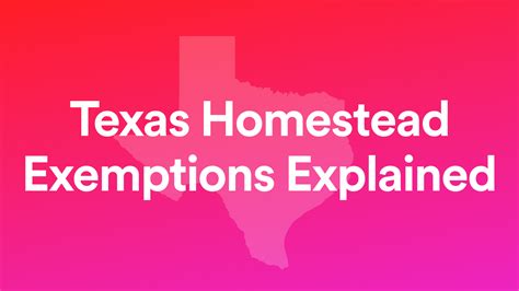 How Homestead Exemption Works In Texas