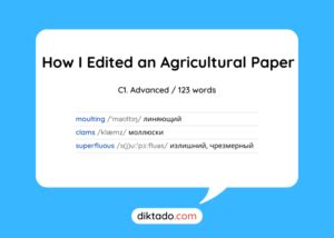 How I Edited An Agricultural Paper Diktado S Blog