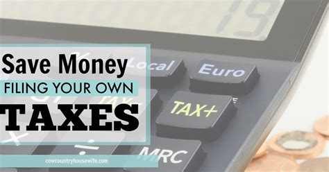 How I Save Money Filing My Own Taxes