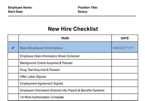 New Hire Paperwork Processing Time