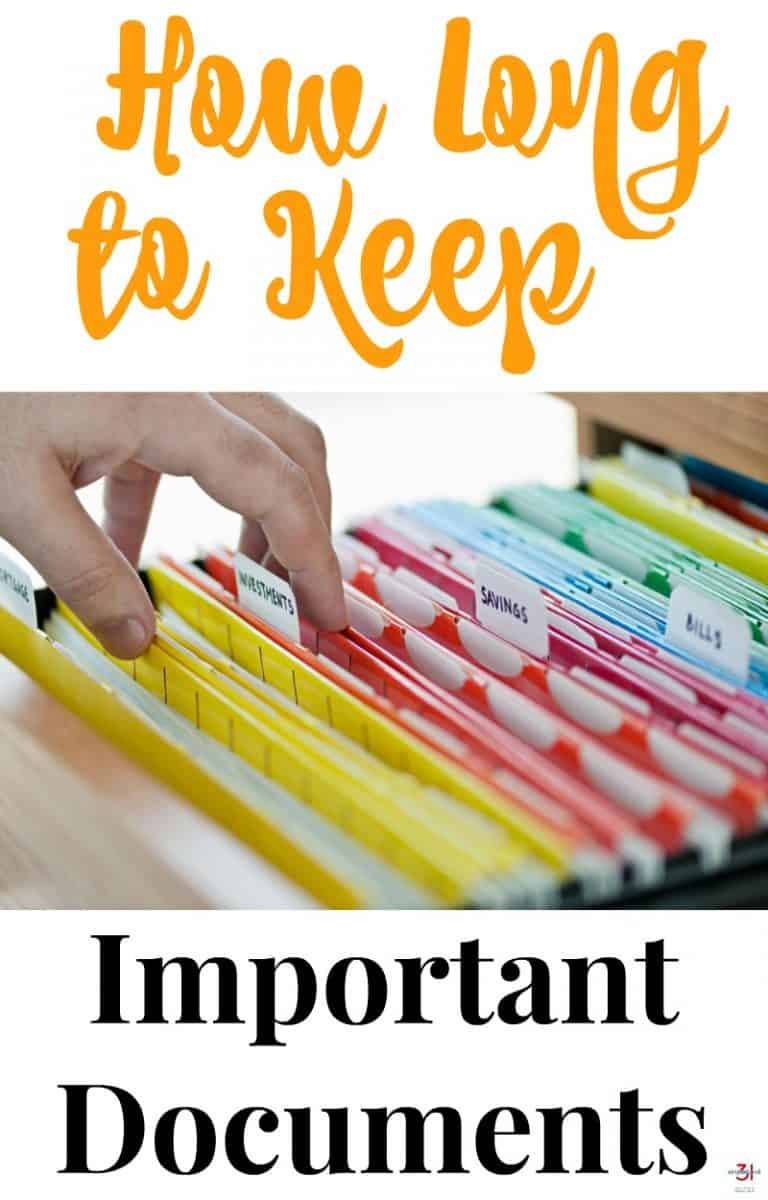 How Long To Keep Documents Organized 31