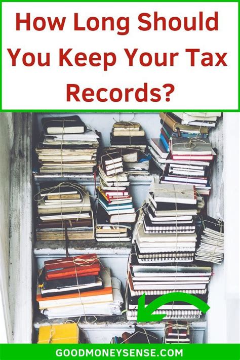 How Long To Keep Your Tax Returns And Records Good Money Sense Tax