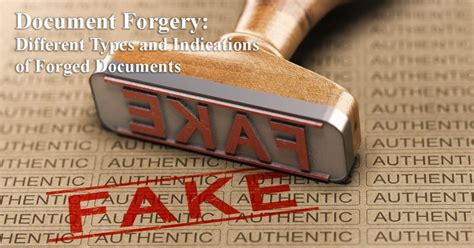 Forgery Paperwork Penalties Time