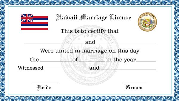 How To Apply For A Marriage License In Hawaii 9 Steps