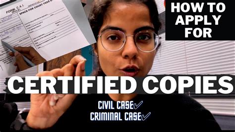 How To Apply For Certified Copies In Civil And Criminal Cases Step By Step Guide Certified