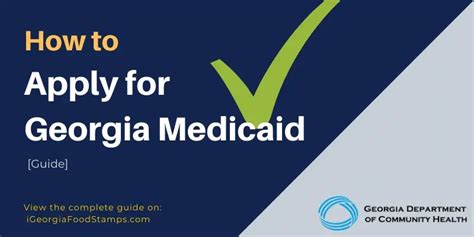 How To Apply For Georgia Medicaid Guide Georgia Food Stamps Help