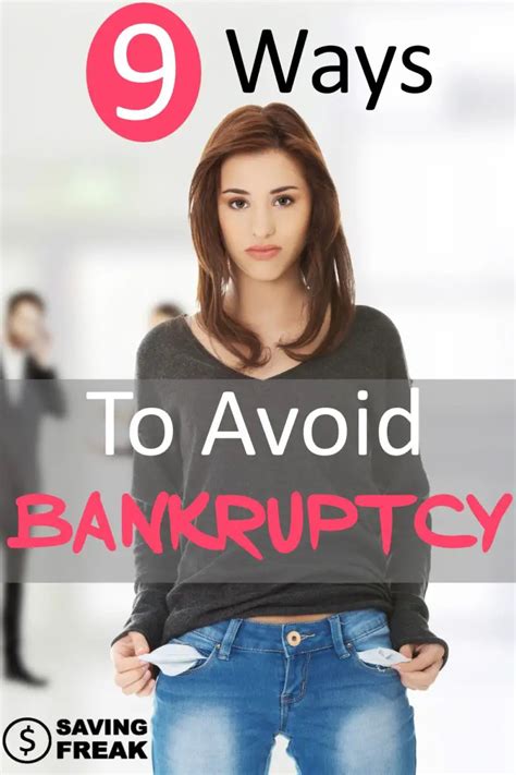 How To Avoid Bankruptcy Tips And Alternatives