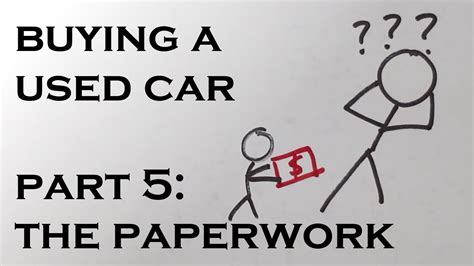 How To Buy A Car Paperwork Youtube