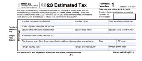 How To Calculate Determine Your Estimated Taxes Form 1040 Es