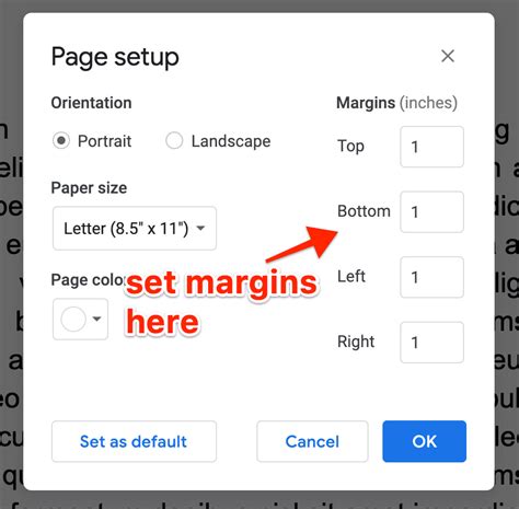 How To Change Margins In Google Docs