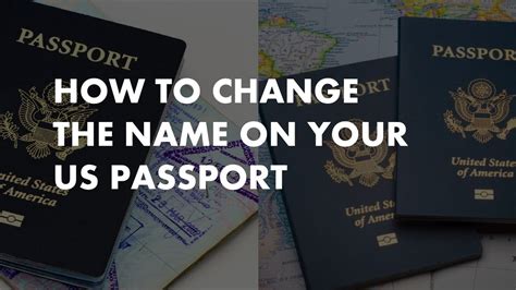 How To Change The Name On Your Us Passport Youtube